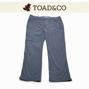 Toad&Co | Women's Gray Landscape Crop Pant Nylon Hiking Gorpcore